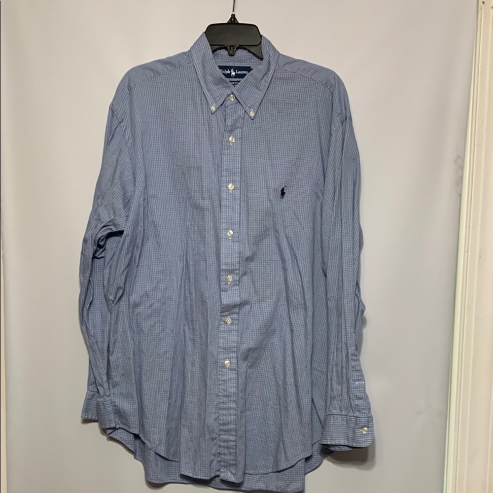 Ralph Lauren Blue Casual Button Down Shirt